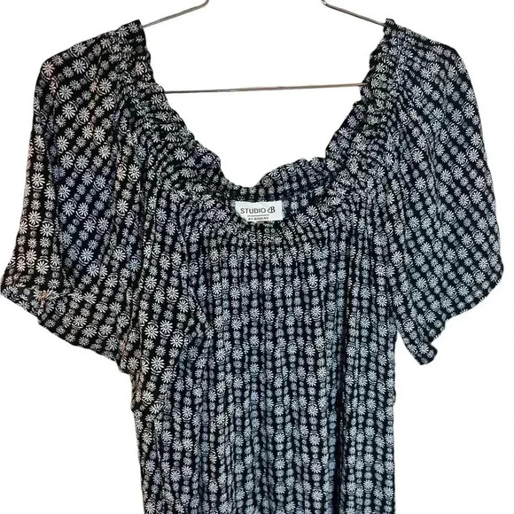 Bohemian style shift dress/tunic, Sz M - Picture 3 of 5